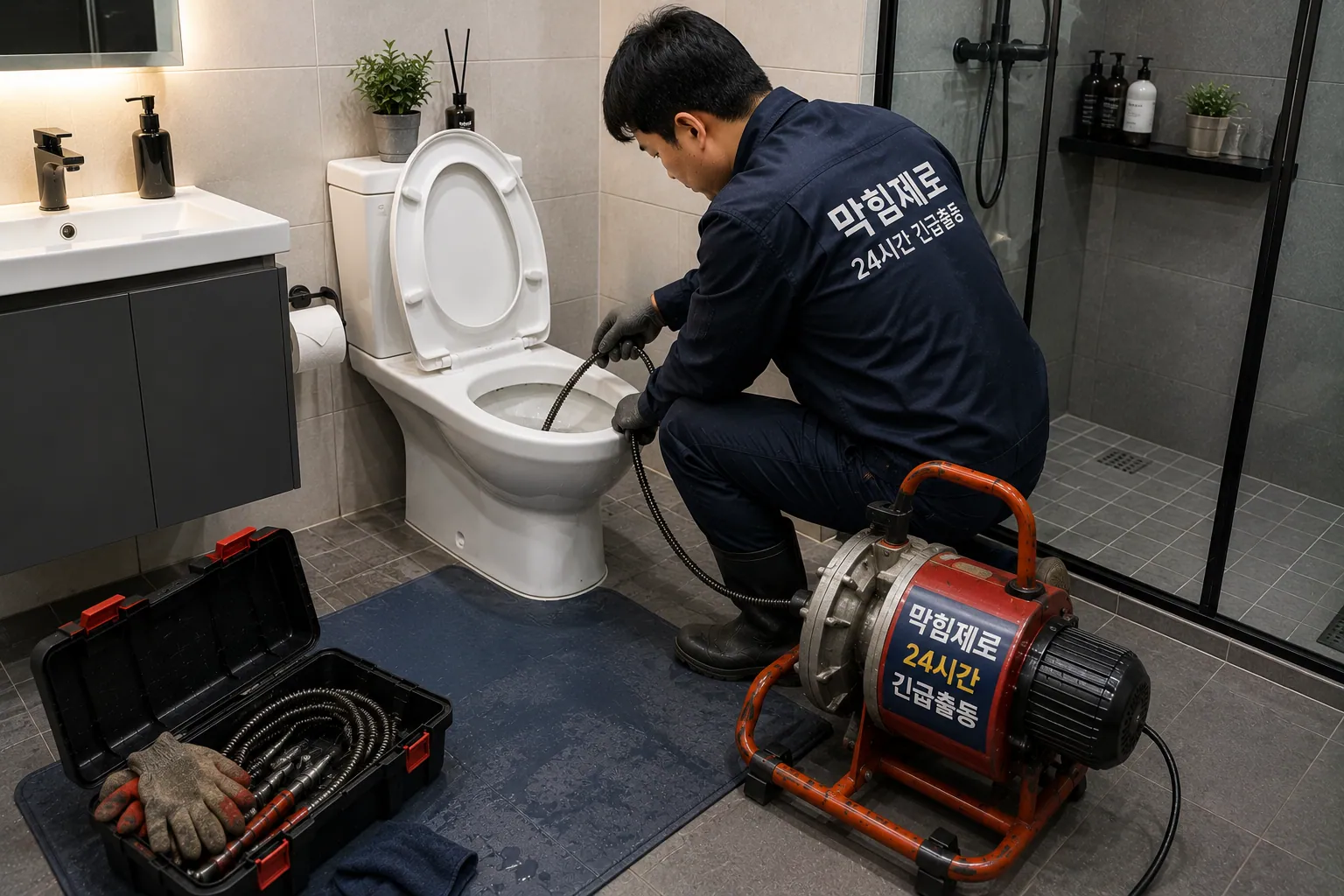 변기 배관 작업 안내